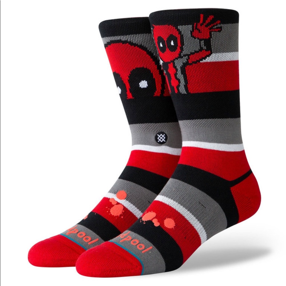 Deadpool Stripe Socks